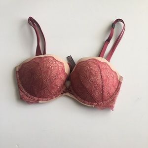 Victoria’s Secret Very Sexy Red Nude Bra 32DD